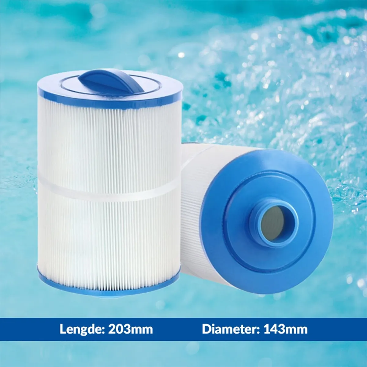 Spa filter 50 sq. ft. fingjenget, vaskbart 