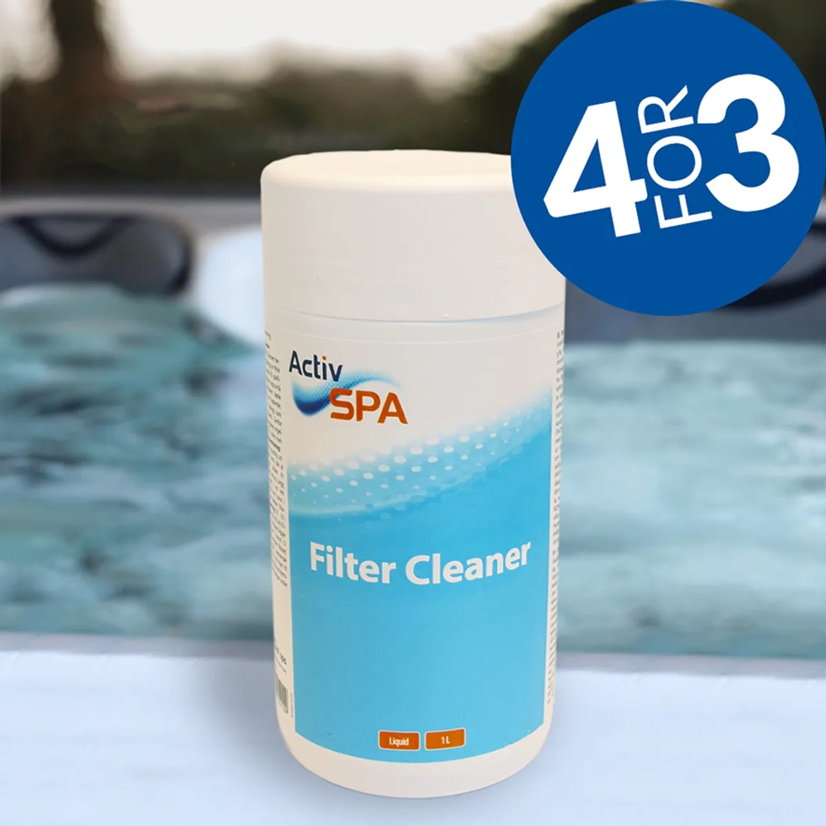 ActivSPA Filter Cleaner, 1 ltr. - 4pk