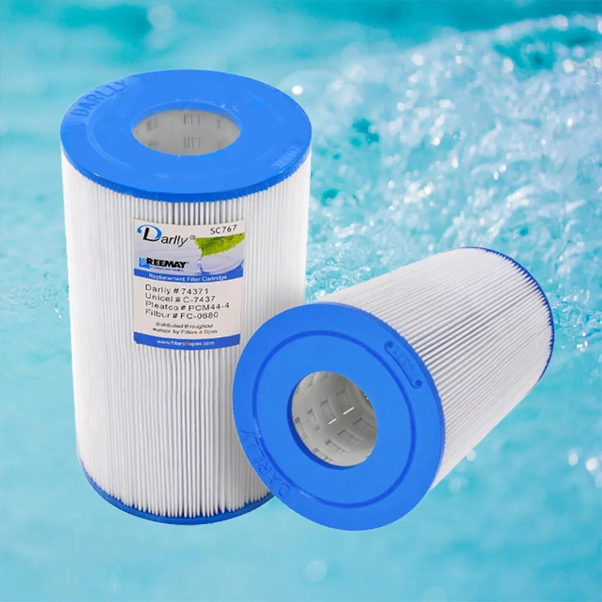 Spa filter 44 sq. ft. u/ gjenger, vaskbart SC767 (4pk - spar 25%