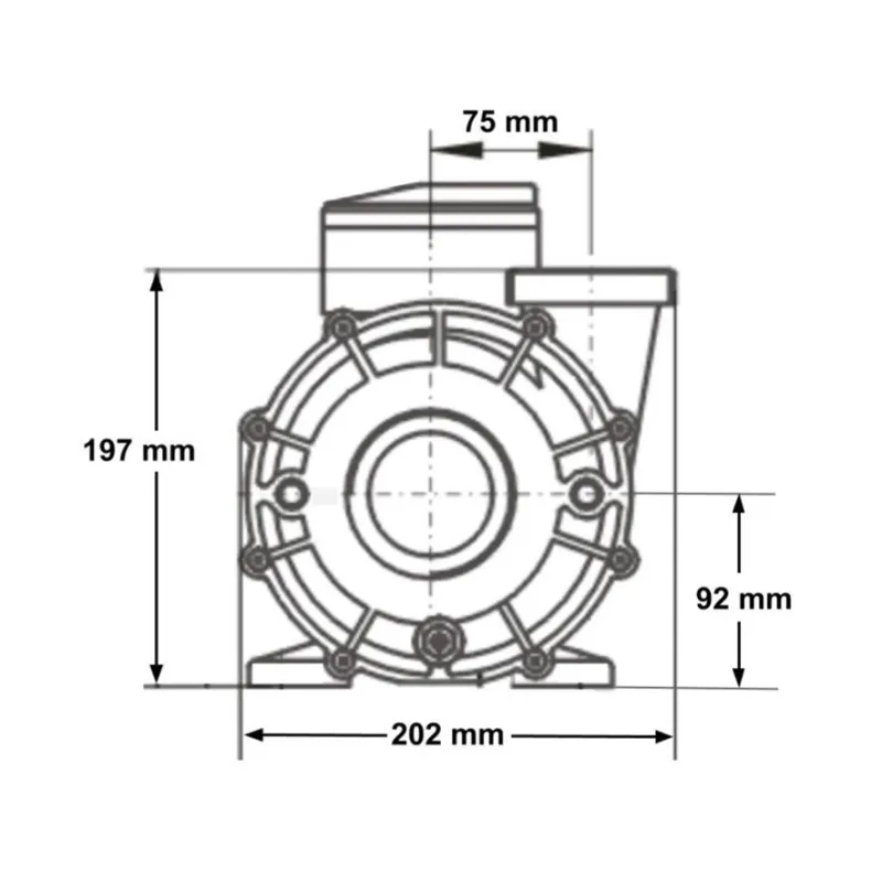 Massasjepumpe LX-WP250-II 2,5HK, 2-speed